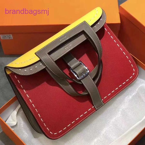 

original designer handbags hermm star's same 2023 new leather horseshoe buckle togo briefcase fashion one-shoulder cross-body women&#03