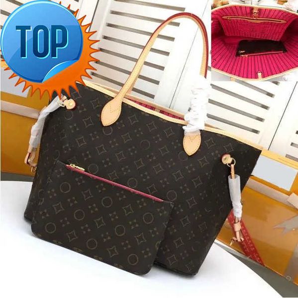 

tote bag designer bags handbag totes women wallet fashion leather messenger old flower brown lattice girl shoulder lady bags high capacity c