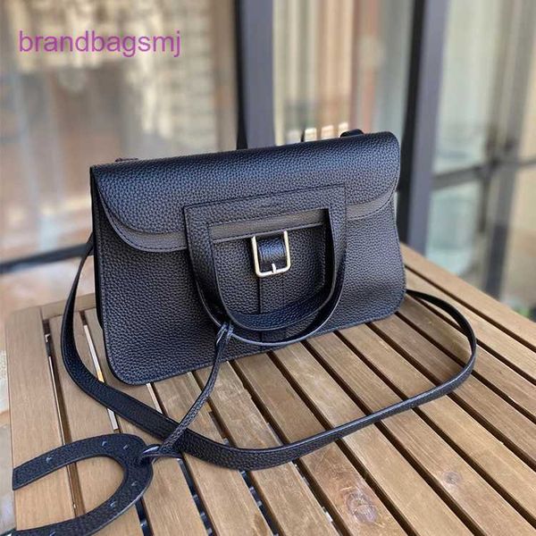 

original designer handbags hermm bag women's new 2023 head layer cow leather horseshoe buckle tote fashion shoulder