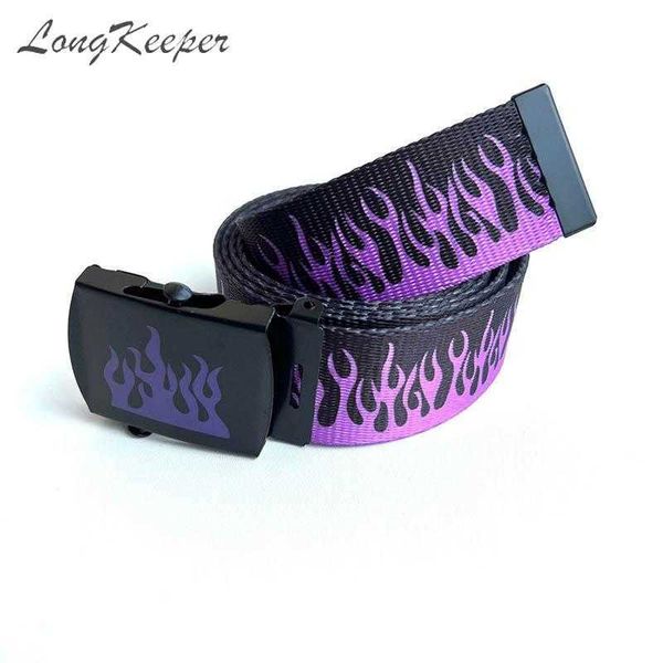 

other fashion accessories new style flame print men women plain webbing belts nylon belts fashion men's jeans waist belt longer 130cm j, Silver