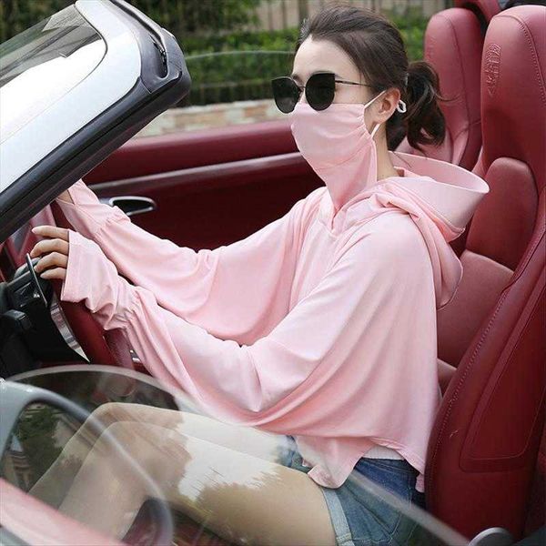 

sun protection clothing for womens jackets women summer silk ice breathable and, Black;brown