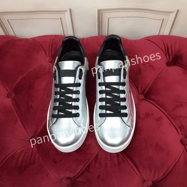 

2023new brand casual shoes men designer travel leather lace-up sneaker fashion lady flat running trainers letters woman shoe platform men gy, Black