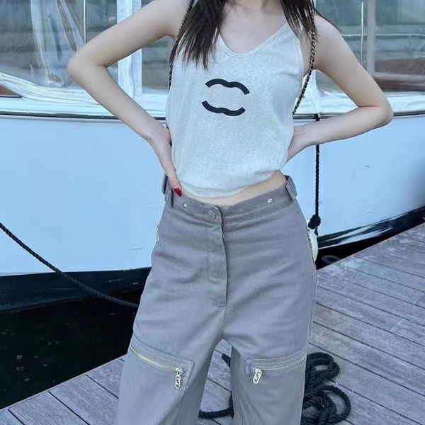 

knits tees regular cropped tank cotton jersey tanks embroidered cotton-blend anagram shorts designer suit sportwear fitness sports bra, Black;white