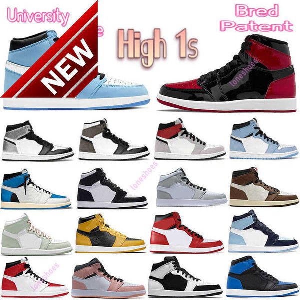 

og high 2022 jumpman 1s basketball shoes high 1s og university blue white oreo black cat red thunder dark mocha yellow unc bordeaux light sm