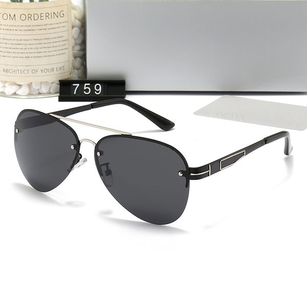 

designer sunglasses men's polarized sunglasses pilot driving sunglasses outdoor reflection shading sunglasses 759, White;black