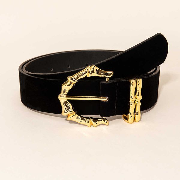 

other fashion accessories new gold buckles loop women jeans elegant black belt pu leather luxury suede gothic office ladies party belt j2305, Silver