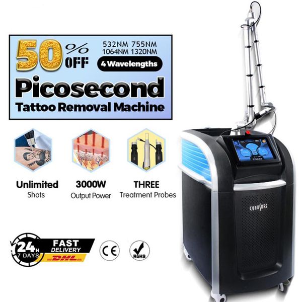

picosecond laser machine tattoo removal lazer pigmentation treatment pico focus spot freckle eliminate, Black