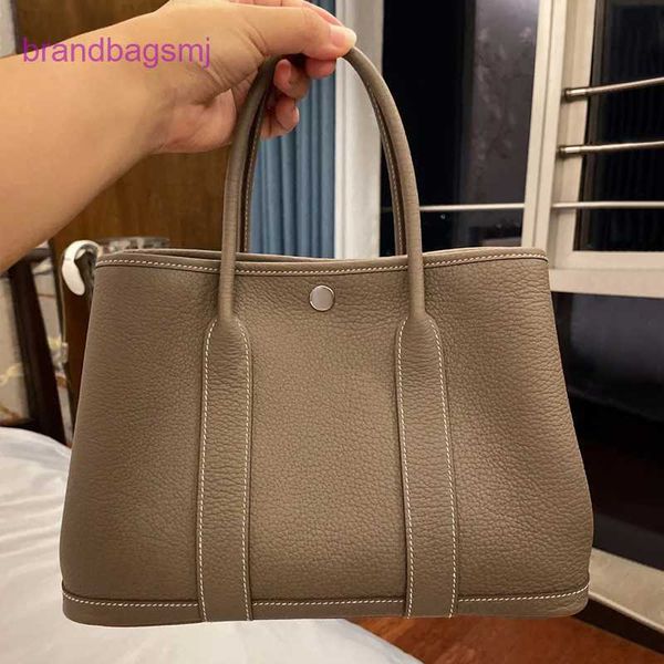 

original designer handbags hermm first layer cowhide garden 2023 new leather women's tote portable large capacity shopping wedding