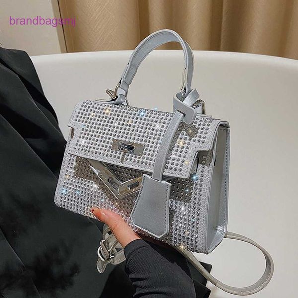 

original designer handbags hermm baobao women's spring summer 2023 new popular fashion diamond inlaid handheld bag kelys chain strap si