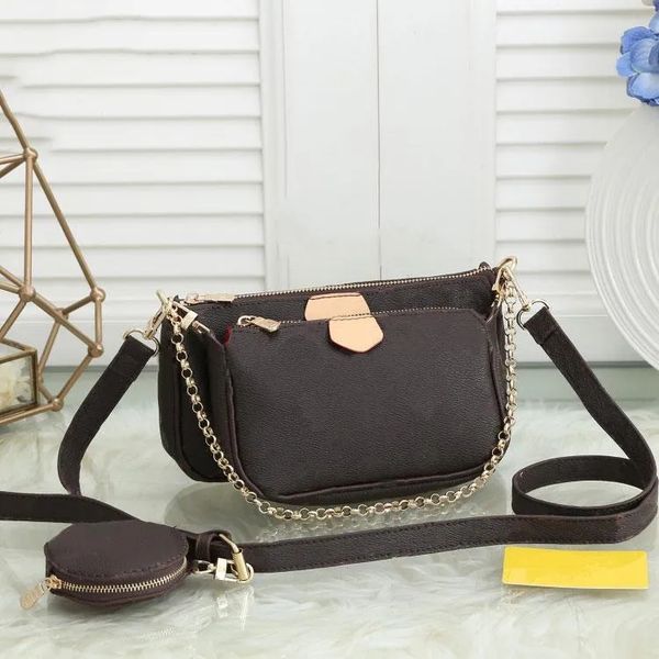

high-quality women bag handbag original box date code purse clutch shoulder messenger cross body serial number three in one bag 08512