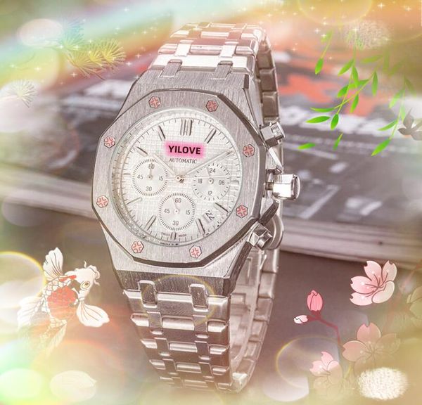 

fashion men's r classic watch quartz automatic dating ice out hip hop stainless steel clock leisure fashion scanning tick relogio mascu, Slivery;brown