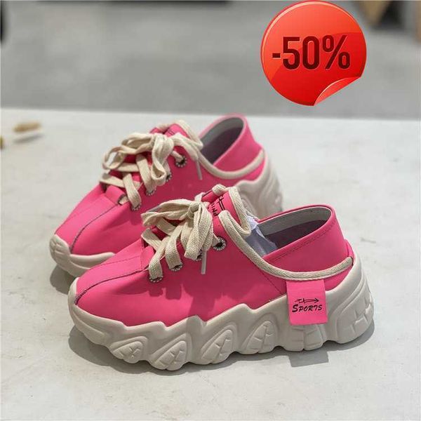 

women 's shoes casual shoes woman lace-up sneakers comfortable breathable spring solid color non-slip wear-resistant 2021 fashion, Black