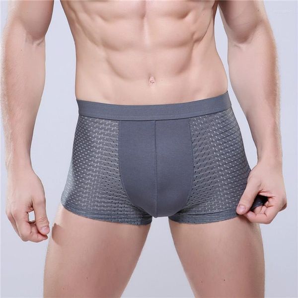 

underpants 2pcs men's ice silk breathable underwear mens mesh pants transparent boxershorts men boxer shorts hombre trunk underwears, Black;white