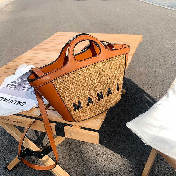 

new straw bag scenic spot resort beach bag bohemian style one-shoulder cross-body portable summer woven women's bag