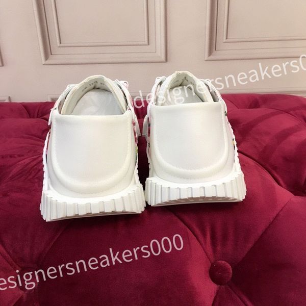 

r leather trainers platform trainers leather casual shoes women shoes fashion rubber outsole sneaker flats casual trainers, Black