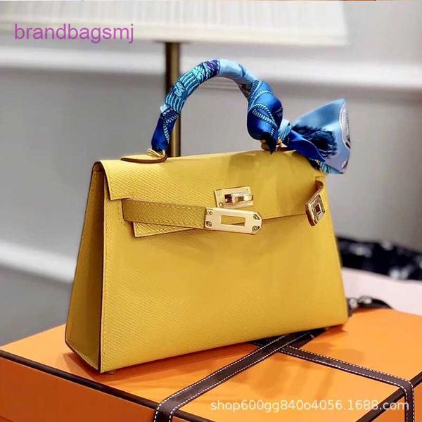 

original designer handbags hermm 2023 new second generation kelys bag handprint cow leather small handbag one shoulder crossbody mini