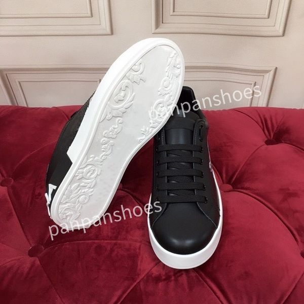 

brand casual shoes mens designer travel leather lace-up sneaker fashion lady flat running trainers letters woman shoes platform mens gym sne, Black