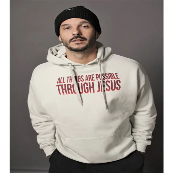

2023 all things are possible hoodie grey, Black;brown