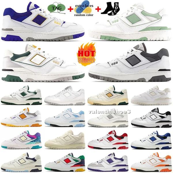 

new 550 casual shoes men designer sneakers nightwatch white green infinity blue vibrant orange drak grey panda unc silver birch mens womens, Black