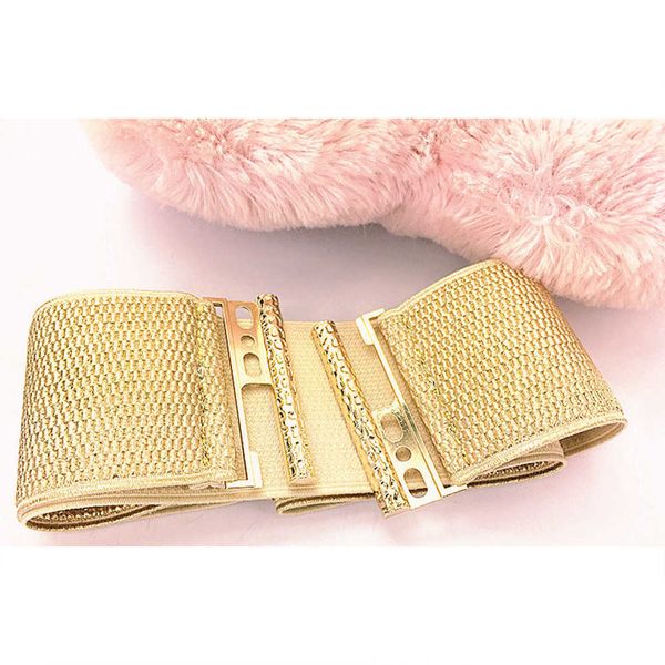 

other fashion accessories gold belt women decorative belt down jacket sweater with skirt belt versatile skirt belt elastic wide waist seal s, Silver
