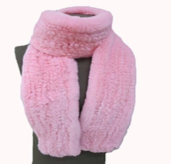 

lady039s real rex rabbit fur nice knitted scarf shawl 13 colorsl039 170 cm winter fashion warm7145275, Blue;gray