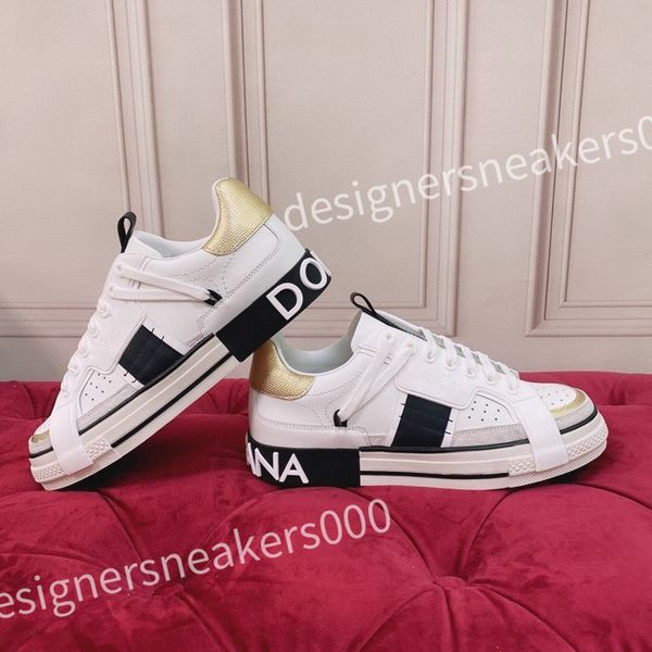 

new excellent designer sneakers mens designers shoes fashion luxury model white womens casual shoes trainers, Black