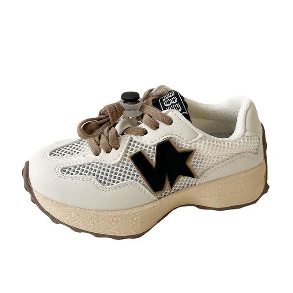 

athletic kids shoes sneakers canvas child summer single mesh breathable boys girls soft sole casual e3981, Black