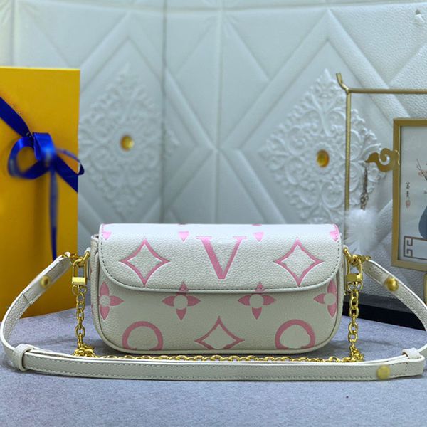 

vintage embossed crossbody bag grain rice face genuine old flower shoulder bag monogras imprentes fashion chain flap designer small square b