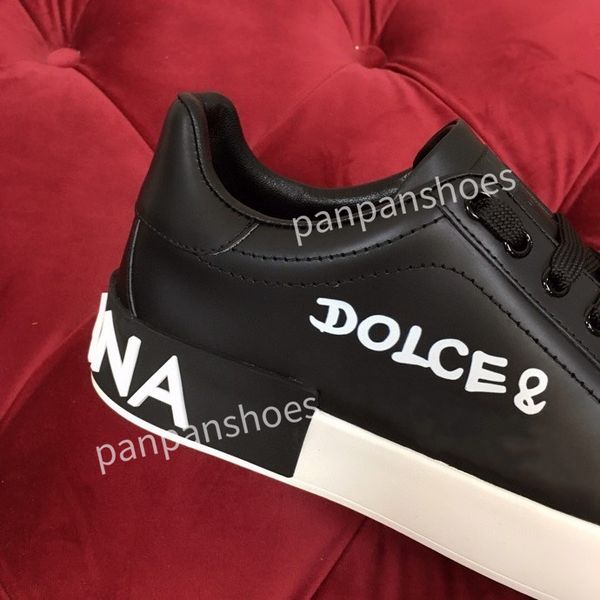 

new brand casual shoes mens designer travel leather lace-up sneaker fashion lady flat running trainers letters woman shoes platform mens gym, Black