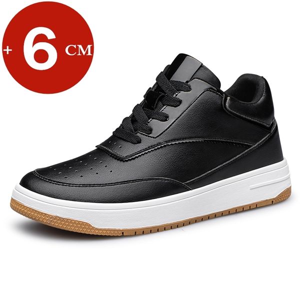 

new lift sneakers man elevator shoes casual height increase shoes for men insoles 6cm sports tall leisure fashion footwear, Black