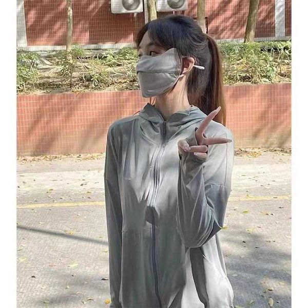 

hard core jacket shoulder sun protection clothing for women summer ins cycling uv, Black;brown