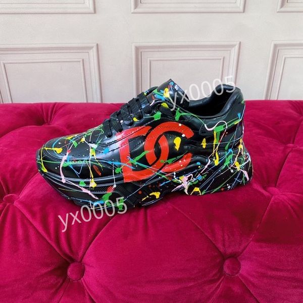 

brand mens casual shoes designers sneaker lace-up outdoor shoes fashion womens casual designer shoes, Black
