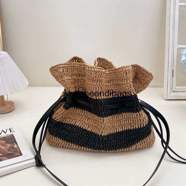 

stylisheendibags shoulder bags new designers straw bags for women 2023 trendy weave basket handbags summer shoulder bags large capacity beac