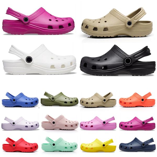 

designer slippers sandals men women triple white brown purple orange summer beach slipper nursing hospital outdoor jogging, Black