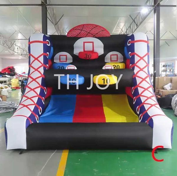 

3x3m outdoor 10x10ft 3x3m inflatable basketball hoop game for sale