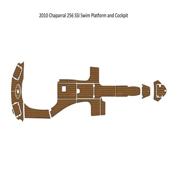 

2010 chaparral 256 ssi swim platform cockpit boat eva foam teak deck floor pad