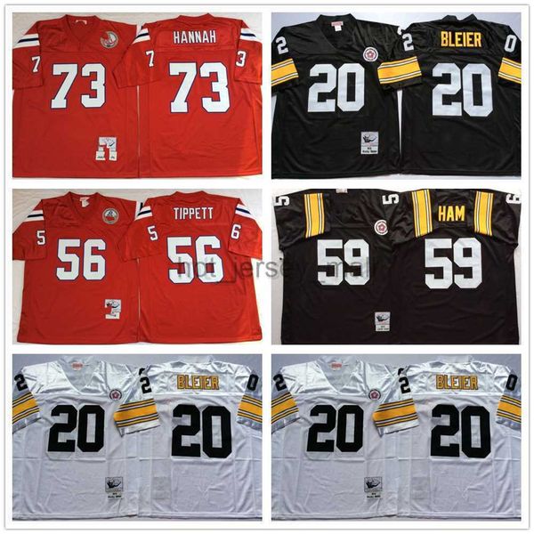 

ncaa 75th vintage football white 20 rocky bleier jerseys stitched red 56 andre tippett 73 john hannah jersey black 59 jack ham college mitch, Black;red