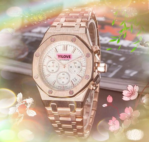 

fashion men's r classic watch quartz automatic dating ice out hip hop stainless steel clock leisure fashion scanning tick wristwatch mo, Slivery;brown