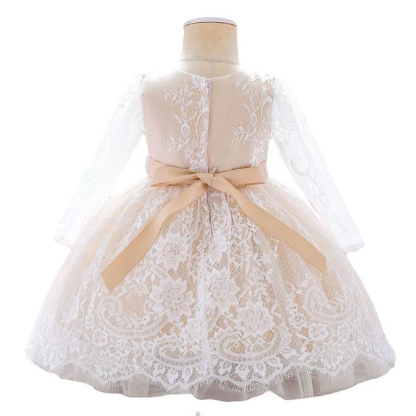 

girl's dresses baby girls formal princess clothes kids long sleeve mesh puffy e18527, Red;yellow