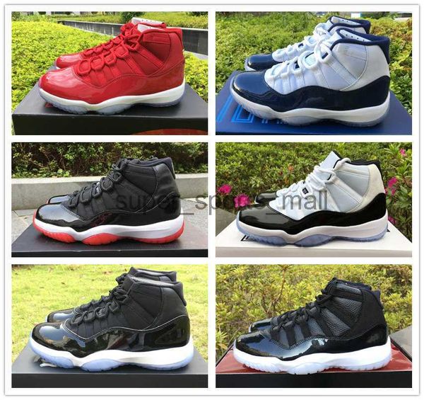 

high 11 basketball shoes concord prom night carbon fiber men trainers gym red midnight navy bred 45 space jam 72-10 with box
