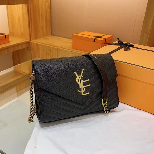 

fashion women luxurys crossbody bag yslity famous classical designer messenger lady cross body bags handbag female tote satchel purse black
