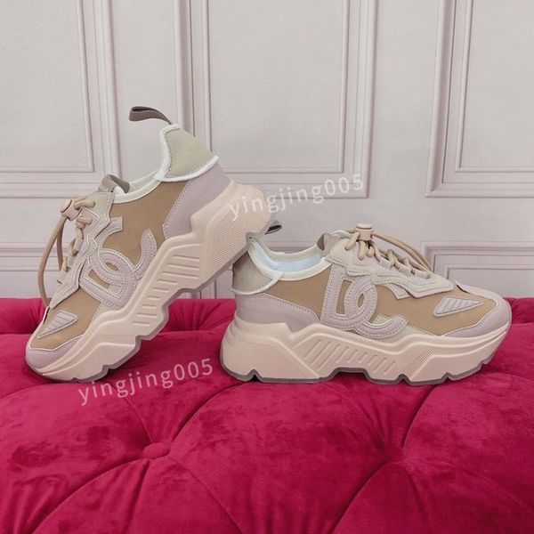 

2023new designer casual shoes for men flat sneakers low panda white black grey fog chunky glow triple pink dunks strange love