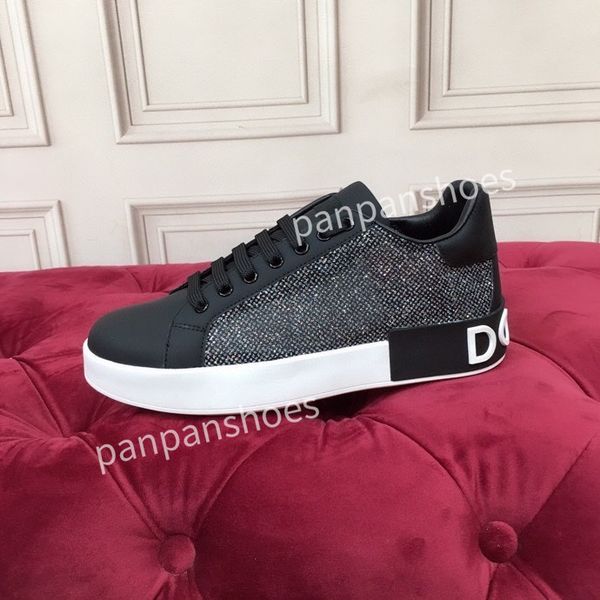 

brand casual shoes womens designer travel leather lace-up sneaker fashion lady flat running trainers letters woman shoe platform men gym sne, Black