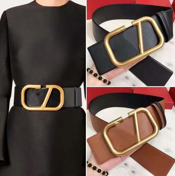 

luxury designer belt womens belt fashion belts woman 7cm wide black leather metal buckle beautiful 7colo optiona 90-125cm sqerqwreq, Black;brown