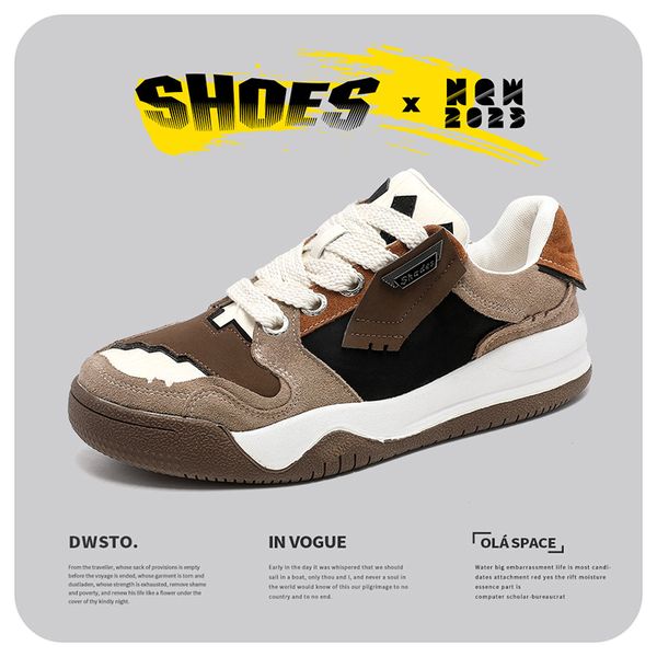 

new 2023 sneakers retro breathable leisure male jogging man sportswear running casual fashion trend thick bottom boys shoes, Black