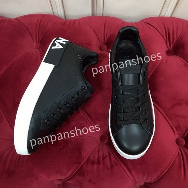 

2023brand casual shoes men designer travel leather lace-up sneaker fashion lady flat running trainers letters woman shoes platform mens gym, Black