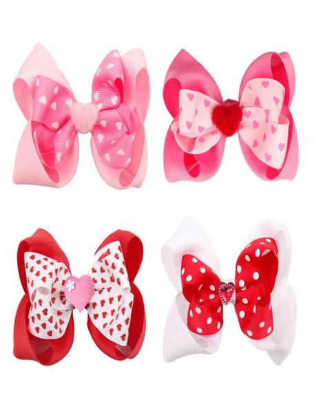 

birthday ribbon infant headbands ins valentine love heart sequins headband baby red headband preemie 4 inch baby hair bows ribbon 7213726, Slivery;white
