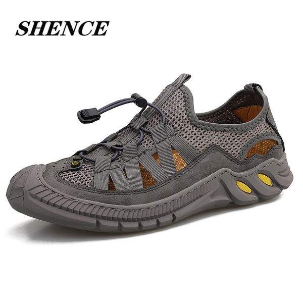 

designers fashion casual shoes men outdoor sandals comfy sneakers man non slip men shoe tenis masculino zapatillas hombre, Black