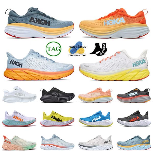 

sports athletic hoka running shoes designer hokas bondi 8 amber yellow navy clifton 8 summer song ice flow blanc de blanc carbon x2 diva blu