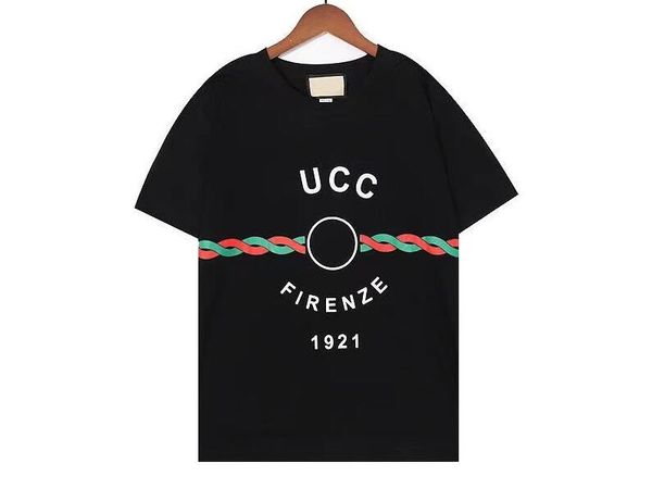 

mens t-shirts round neck short sleeve designer clothing summer pure cotton printed t-shirt same style for fashion lovers s-5xxxxx, White;black